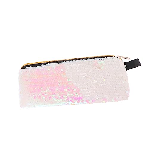 Warmhm Glänzende Pailletten Federmäppchen mit Reißverschluss Multifunktionale Handtasche für Damen Leichtes Waschbares Etui für Stifte Kosmetik und Kleingeld Tragbar und Praktisch von Warmhm