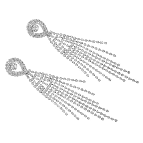 Warmhm Schillernde Schmuck-ohrhänger Mit Baumelnder Strassquaste Zierlicher Damen-schmuck Leicht Für Partys Und Alltag Funkelndes Accessoire von Warmhm