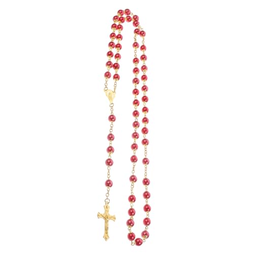 Warmhm Goldene Perlenkette mit Kreuzanhänger Leichte Modischer Schmuck für Damen Geeignet für Hochzeit Party Alltag Geschenkidee für Mutter Weihnachten Warmhm Goldene Perlenkette mit Kreuzanhänger Leichte Modischer Schmuck für Damen Geeignet für Hochzeit Party Alltag Geschenkidee für Mutter Weihnachten von Warmhm