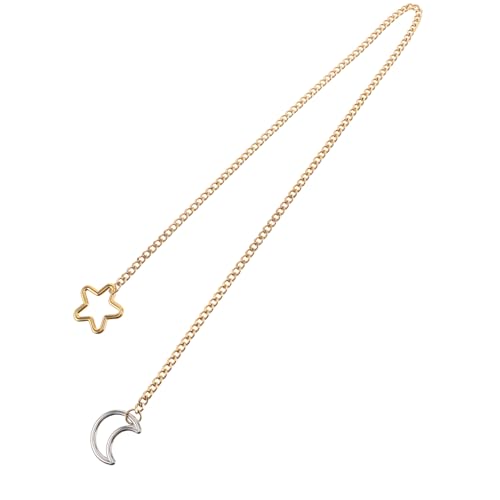 Warmhm Y-förmige Halskette Mit Mond Und Sternanhänger Aus Edelstahl Verstellbare Stern-mond-kette Für Damen Gothic-schmuck Mit Halskettekette Warmhm Y-förmige Halskette Mit Mond Und Sternanhänger Aus Edelstahl Verstellbare Stern-mond-kette Für Damen Gothic-schmuck Mit Halskettekette von Warmhm