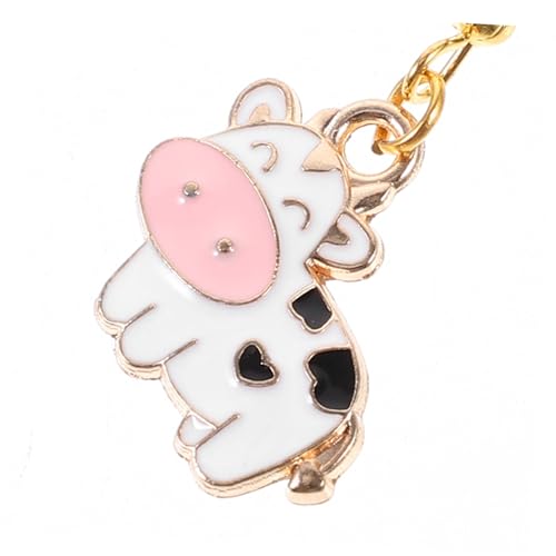 Warmhm Goldfarbene Kuh Ohrringe Damen Hängend Cartoon Tiermotiv Legierung Leicht Langlebig Modisch Schmuck für Mädchen und Frauen Geburtstag Party von Warmhm