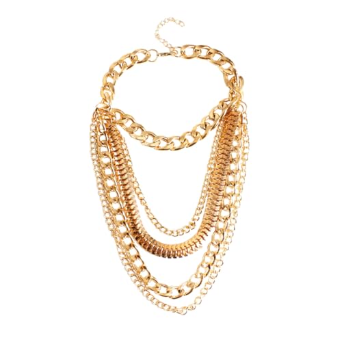 Warmhm Goldfarbene Punk Fußkette mit Fransen Mehrschichtige Damen Knöchel Kette Modischer Fußschmuck Leicht und Hautfreundlich Vielseitig Kombinierbar für Alltag und von Warmhm