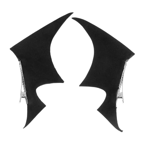 Warmhm Gothic Bat Wing Haarklammern Stylische Haarspangen für Damen Cosplay Party Alltag Vielseitig Einsetzbar Cooles Accessoire von Warmhm