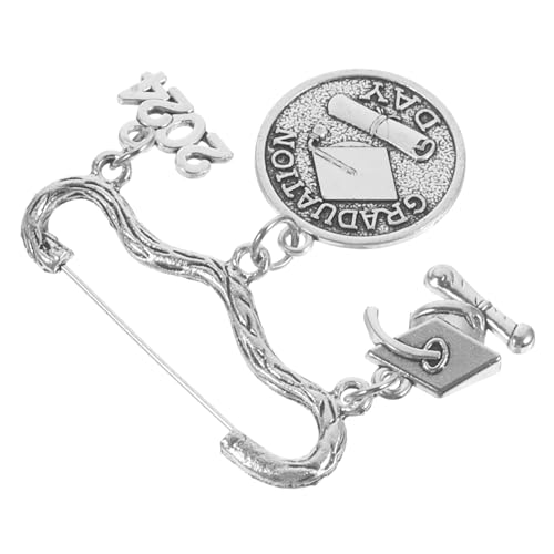 Warmhm Graduierungsbrosche Langlebiger Zinklegierungs Anstecker Graduation Themed Design Vielseitig für Kleidung Hüte Rucksäcke Eleganter Schmuck für Frauen Abschlussfeier von Warmhm