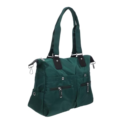 Warmhm Große Damen Tote Bag mit Schulterriemen Geräumige Robuste Nylon Polyester Handtasche für Arbeit Pendeln und Alltag Vielseitig und Komfortabel für Büro und Reisen von Warmhm