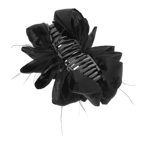 Warmhm Große Haarklammer mit Schleifen Design Plumage Bow Hair Accessory Starke Haarkralle für Dickes Haar Vielseitig für Verschiedene Frisuren Festliche Anlässe Leicht Tragbar und von Warmhm
