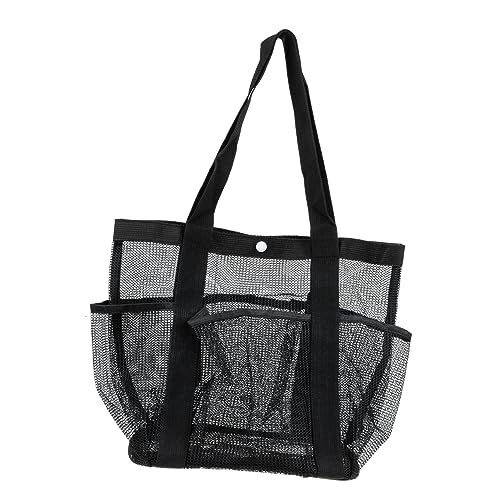 Warmhm Große Mesh Strandtasche mit Hoher Kapazität Leichter Netzbeutel für Reise Bad Babyspielzeug und Kosmetik Handlicher Organizer für Strand Dusche und Alltag von Warmhm