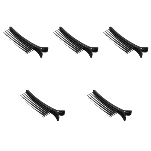 Warmhm Haar-Styling-Clip Kunststoff-Styling-Abteilungsklammern Friseur-Positionierungsklammer Salon-Haartrennklammer Für Frauen (5 Stück) von Warmhm