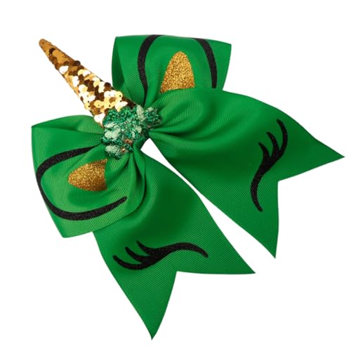 Warmhm Haarnadeln zum irischen Tag haarspangen haarspange haar klammer haarhalter Haarzubehör für Mädchen u geformtes Haar Haardekoration Bowknot-Haarschmuck Stoff Green von Warmhm