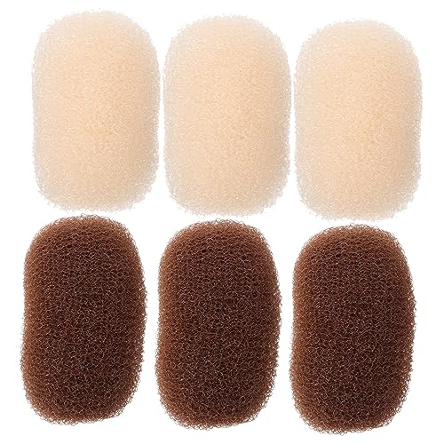 Warmhm Haarstyling Clips 6 Stück Haarpolsterung Klemmen Für Voluminöse Frisuren Leicht Und Atmungsaktiv Damen Haarschmuck in Braun Und Beige Haaraccessoire Für Verschiedene Styles von Warmhm