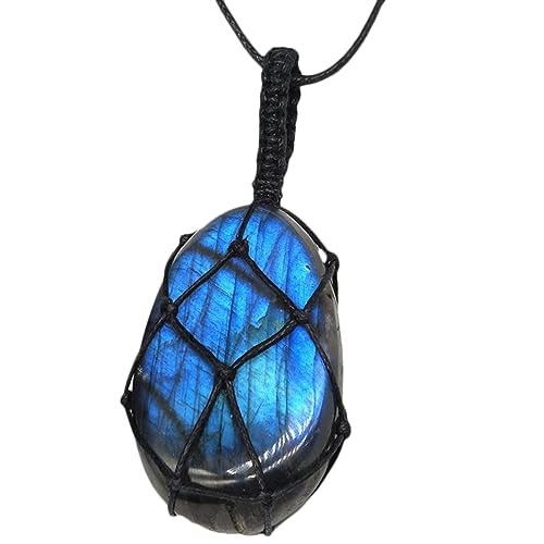 Warmhm Handgewebte Halskette Mondstein Zarte Schlüsselbeinkette Damenhalskette Kreative Halskette für Frauen für Partys und Besondere Anlässe von Warmhm