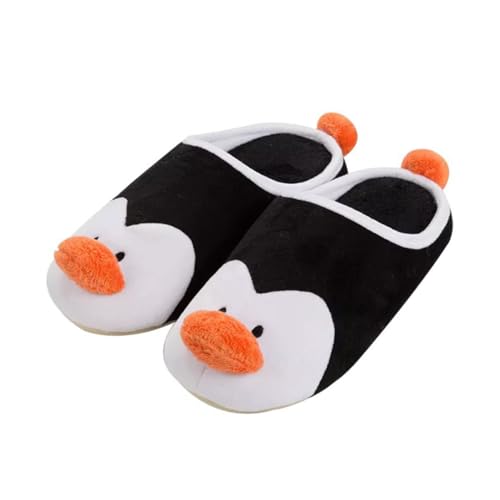 Warmhm Hausschuhe Pinguin Motiv Weiche Innen winterpantoffeln Warme Rutschfeste Slipper für Mädchen und Jungen Komfortable Haushaltsschuhe Geschenkidee Weihnachten Zufällige Farbe von Warmhm