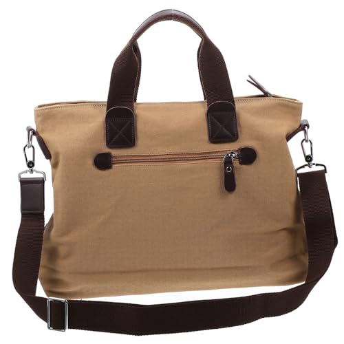 Warmhm Herren Business Umhängetasche Strapazierfähigem Canvas mit Vielen Taschen Leichte Crossbody Tasche für Reisen und Alltag Wasserabweisend und Vielseitig Einsetzbar von Warmhm