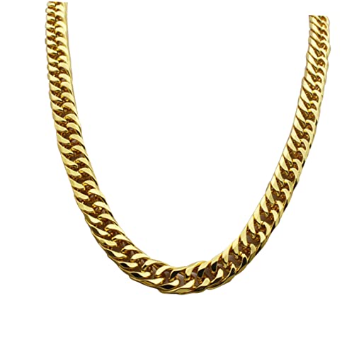 Warmhm Herren Halskette Chunky Imitation Goldkette Alloy Nickelfrei Hip Hop Style Schmuck für Party Alltag Fest von Warmhm