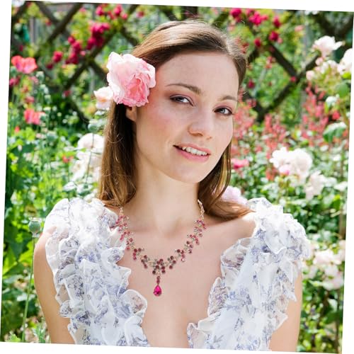 Warmhm Hochwertiges Brautschmuck Set Leichtem Legierungs Material mit Funkelndem Diadem Eleganten Ohrringen und Passender Halskette für Hochzeit Geburtstag und Festliche Anlässe von Warmhm