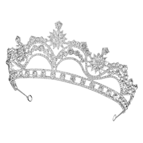 Warmhm Hochzeit Haarschmuck Krone Braut Tiara Stirnband Hochzeitskleid Accessoire für Brautjungfern und Festliche Anlässe von Warmhm