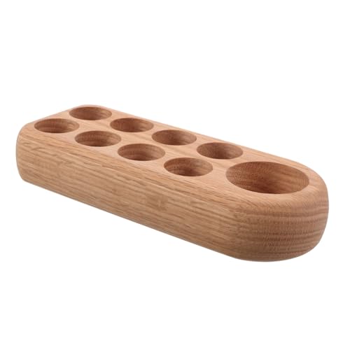 Warmhm Holz Ätherische Öle Organizer Fächer Robustes Display Regal für Flaschen Parfüm Nagellack Vielseitiger Aufbewahrungsständer für Zuhause und Profi Einsatz von Warmhm