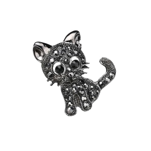 Warmhm Katzenbrosche mit Diamanten Lustige Cartoon Animal Brosche Dekorative Anstecknadel für Handtaschen Schals Kleidung und Hosen für Frauen und Mädchen Warmhm Katzenbrosche mit Diamanten Lustige Cartoon Animal Brosche Dekorative Anstecknadel für Handtaschen Schals Kleidung und Hosen für Frauen und Mädchen von Warmhm