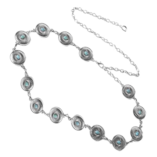 Warmhm Ketten Gürtel für Frauen Verstellbare Taillen Kette mit Agate Dekoration Modischer Bauch Schmuck Robuste Metall Konstruktion für Jede Gelegenheit von Warmhm