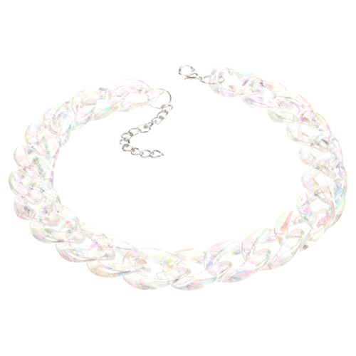 Warmhm Kettenhalskette Damen Verstellbare Geometrische Halskette Extravaganter Stil Langlebiges Harz und Modischer Schmuck für Frauen Warmhm Kettenhalskette Damen Verstellbare Geometrische Halskette Extravaganter Stil Langlebiges Harz und Modischer Schmuck für Frauen von Warmhm