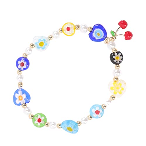 Warmhm Kirschperlenarmband für Mädchen Buntes Modisches Armband mit Einzigartigem Design für Perfektes zu Neujahr Geburtstag Weihnachten und von Warmhm