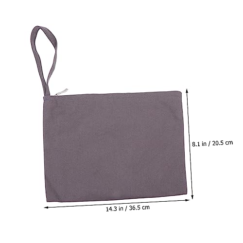 Warmhm Kleine Handytasche mit Reißverschluss Leichte Praktische Canvas Hüfttasche Vielseitige Münztasche Kompakt und Angenehm für Alltag Schule Shopping und Arbeit Dunkelgrau von Warmhm
