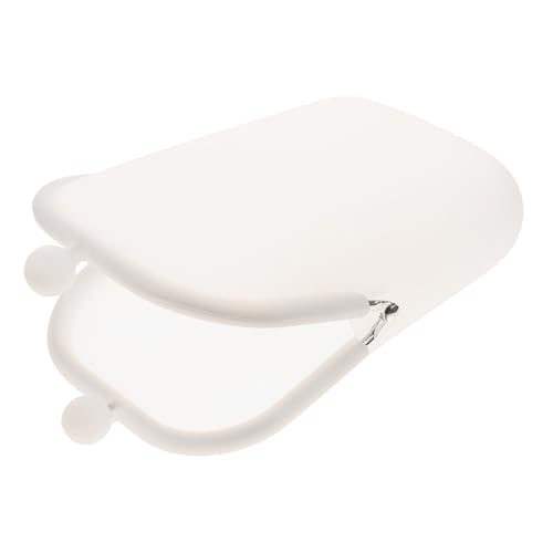 Warmhm Kleine Silikon Geldbörse mit Münzfach und Kartenhalter Leichte Tragbare Cubic Wallet für Mädchen Vielseitige Cash Storage Pouch in Weiß Kompakte Portemonnaie für Handy und von Warmhm