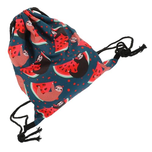 Warmhm Kleiner Rucksack Damen aus Oxford Langlebiger Drawstring Backpack mit Großem Fassungsvermögen Süßes Muster Leicht zu Reinigen Vielseitiger Gym Drawstring Shoulder Bag für Alltag von Warmhm