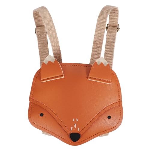 Warmhm Kleiner Rucksack Fuchs Design Mädchen Rucksack Handtasche Leicht Verstellbar PU Material für Themenparks Festivals Alltagsausflüge von Warmhm