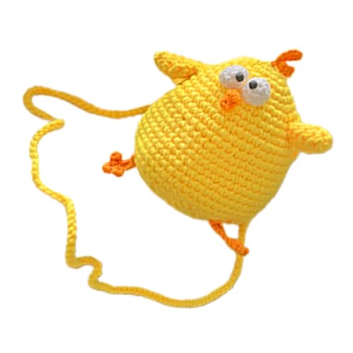 Warmhm Kleines Mädchen Umhängetasche Woven Bag im Hühnerdesign Handgewebte Geldbörse für Niedliche Schultertasche für Alltag und Verschiedene Anlässe von Warmhm