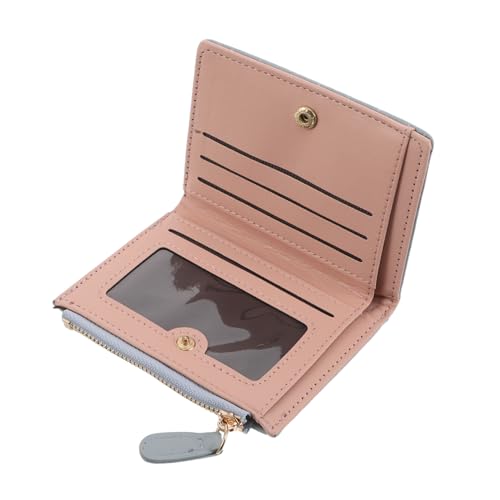 Warmhm Miniatuportemonnaie Für Damen Mit Stickerei Kartenhalter Aus Pu Münzfach Organizer Zweifach Gefaltet Für Täglichen Gebrauch Und Reisen von Warmhm