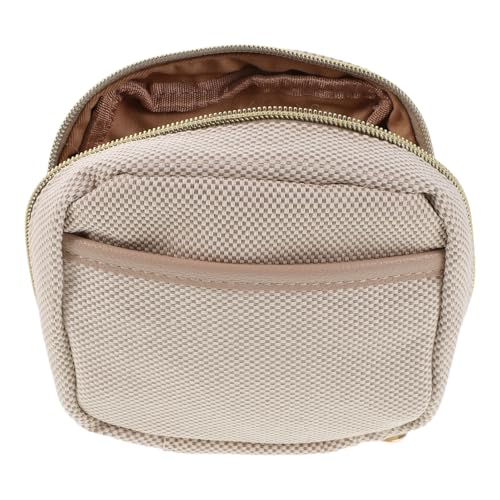 Warmhm Kompakte Reise-Make-up-Tasche Leichter Tragbarer Kosmetik-Organizer mit Reißverschluss und Fächern für Damen Praktische Kulturtasche für Tägliches Pendeln und Kurze Reisen von Warmhm