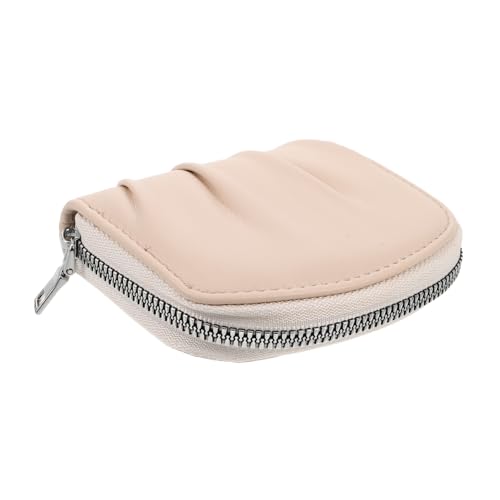 Warmhm Kompaktes Kartenetui mit Reißverschluss Vielseitige Kleine Geldbörse für Schlüssel Kleingeld und Ausweise Leichtes Reise Portemonnaie für Damen und Herren Weiß von Warmhm