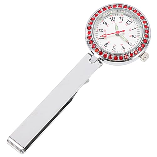 Warmhm Krankenschwesteruhr Clip On Digitale Taschenuhr für Krankenschwestern Hängeuhr Legierung und Kompakte Medizinische Uhr für Pflegeberufe von Warmhm