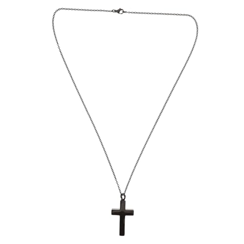 Warmhm Kreuz Urnen Anhänger mit Schwarzem Finish Cremation Schmuck für Mensch und Haustier Komfortable Gedenk Halskette mit Spirituellem Symbol für Alltag und Besondere Anlässe von Warmhm