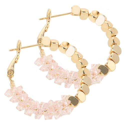 Warmhm Kristall Ohrringe Damen Geometrische Kreolen Leichte Baumelnde Ohrhänger Modischer Schmuck Silberner Stift Gold Rosa Design Geeignet für Durchstochene Ohren für Partys und Alltag Warmhm Kristall Ohrringe Damen Geometrische Kreolen Leichte Baumelnde Ohrhänger Modischer Schmuck Silberner Stift Gold Rosa Design Geeignet für Durchstochene Ohren für Partys und Alltag von Warmhm