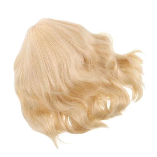 Warmhm Kurzhaarperücke Damen Lockige Kunsthaar Perücke mit Fransen Hitzebeständig Mittellange Afro perücke mit Weichen Locken für Party Cosplay und Alltag Natürliche Textur Voluminöse von Warmhm