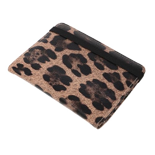 Warmhm Reisepasshülle Aus Pu Mit Leopardenmuster Und RFID-Schutz Reisebrieftasche Mit Kartenfächern Und Tickethalter Für Männer Und Frauen von Warmhm