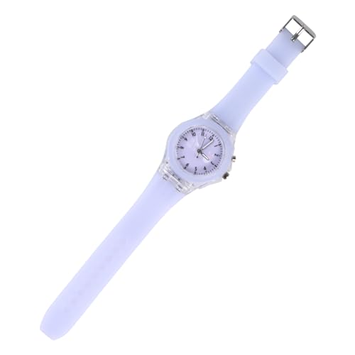 Warmhm Luminous Kinderuhr mit Cartoon Hasenmuster Armbanduhr für Leuchtende und Farbenfrohe Armbanduhr Zeitlesen Lernen von Warmhm