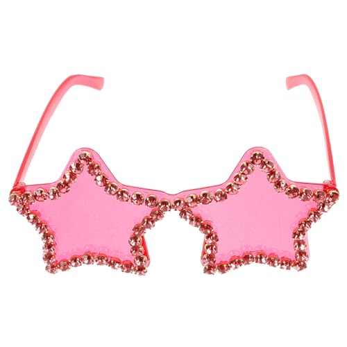 Warmhm Lustige Sonnenbrille Neon Für Erwachsene Trendige Flippige Sonnenbrillen Form Für Stern Neuheit Sonnenbrille Rahmenlos Für Strandpartys Coole Modische von Warmhm