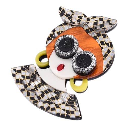 Warmhm Cartoon Mädchen Brosche Aus Legierung Bunte Brosche Für Kleidung Und Schals Für Damen Für Mäntel Und Pullover Geschenkidee Für Mädchen Und Frauen von Warmhm