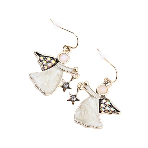 Warmhm Mädchen Ohrringe Hängend Originell Flügel Design Hautfreundlich Alltag Party Schmuck Geschenk von Warmhm