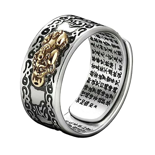 Warmhm Modischer B für Verstellbar Dekorativer Fingerring Einzigartiges Design Glücksring für Besondere Anlässe von Warmhm