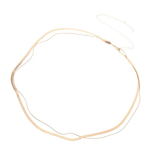 Warmhm Taillen-bauchkette Für Frauen Verstellbar Aus Mehrlagiges Design Für Sommerkleider Und Partys Schmaler Gürtel Mit Kette von Warmhm