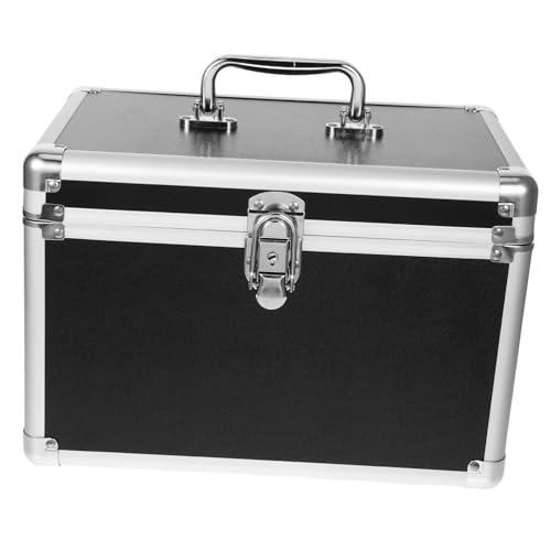 Warmhm Metall Kosmetik-aufbewahrungsbox Mit Schnalle Großkapazität Make-up-box Make-up-organizer-reisekoffer Kosmetikbox Für Schminke Aufbewahrungsbox Für Schminke Badezimmertheke von Warmhm