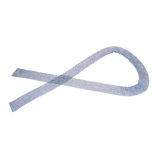 Warmhm Metallic Pailletten Halskette Schal Damen Glitzer Tie Necklace Sequin Schmuck für Party Disco Alltag Modischer Leichter Halsschmuck mit Funkelnden Akzenten Komfortabel und von Warmhm