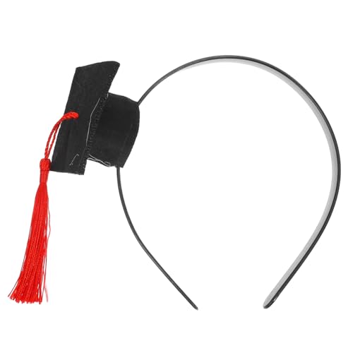 Warmhm Mini -Abschluss -Stirnband Mit Quasten Für Abschlussparty Dekorationen Fun Graduation Party Supplies Für Frauen Mädchen （Rot） von Warmhm