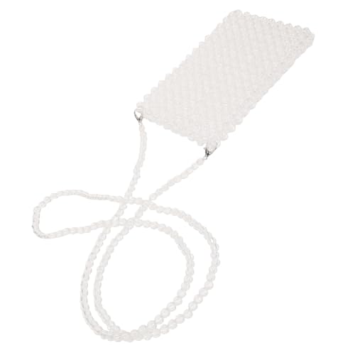 Warmhm Mini Crossbody Bag Handgefertigt Geflochtene Perlen Damen Umhängetasche Leicht Tragbar Stilvoll Für Alltag Und Shopping von Warmhm