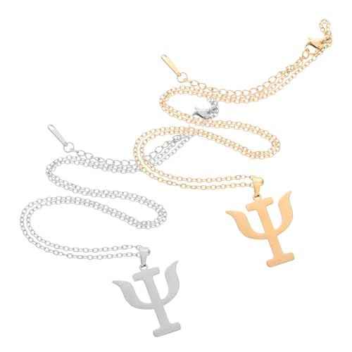 Warmhm Minimalistische Titanstahl Halskette Damen mit Psychologischem Symbol Anhänger Hautfreundlich Langlebig Elegant und Vielseitig für Alltag und Besondere Anlässe Gold und Silber Warmhm Minimalistische Titanstahl Halskette Damen mit Psychologischem Symbol Anhänger Hautfreundlich Langlebig Elegant und Vielseitig für Alltag und Besondere Anlässe Gold und Silber von Warmhm