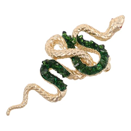 Warmhm Moderne Schlangen Brosche Strasssteinen Stilvoller Anstecker für Kleidung Unisex Schmuck Chinesischen Neujahr Vielseitiges Accessoire für Damen und Herren von Warmhm